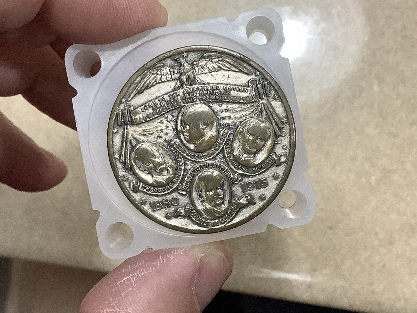 1915 Cal.Four Portraits HK-420 Silver Plate*Retired Dealer* So Called Dollar