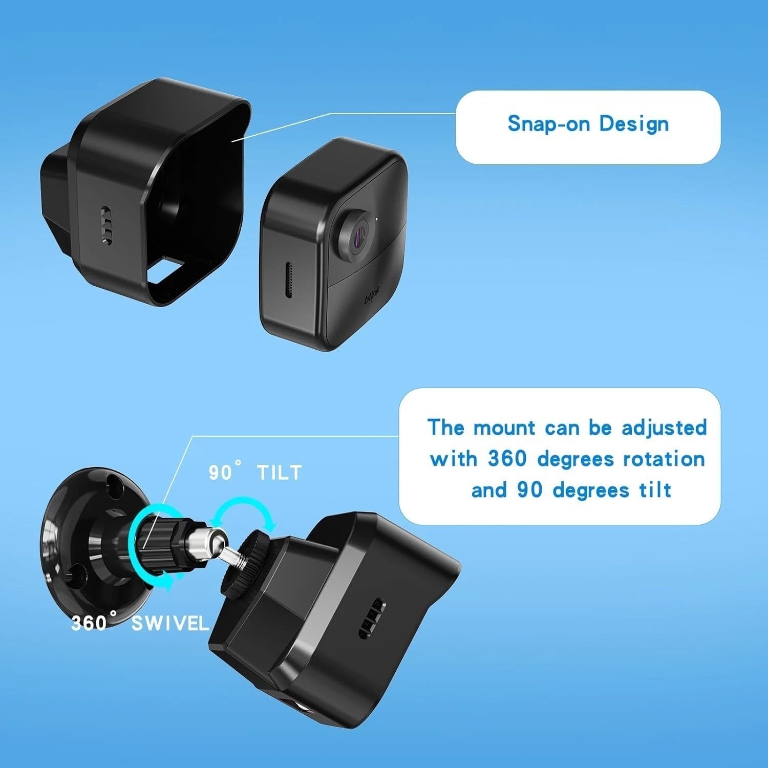 3 Pack All New Blink Outdoor & Indoor Wireless Home Security Camera System Mount