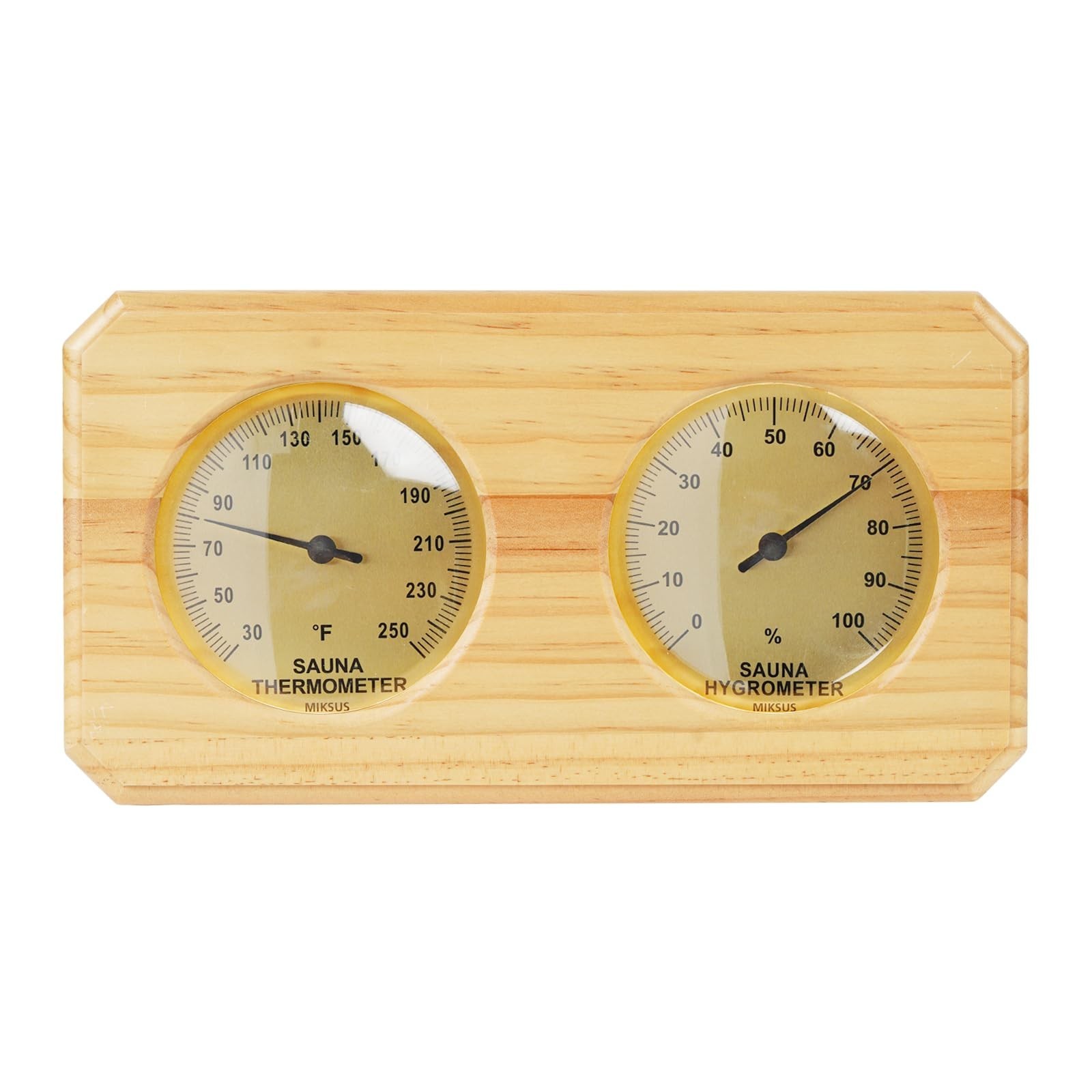 Analog Sauna Thermometer and Hygrometer, 2-in-1 Temperature and Humidity Meter
