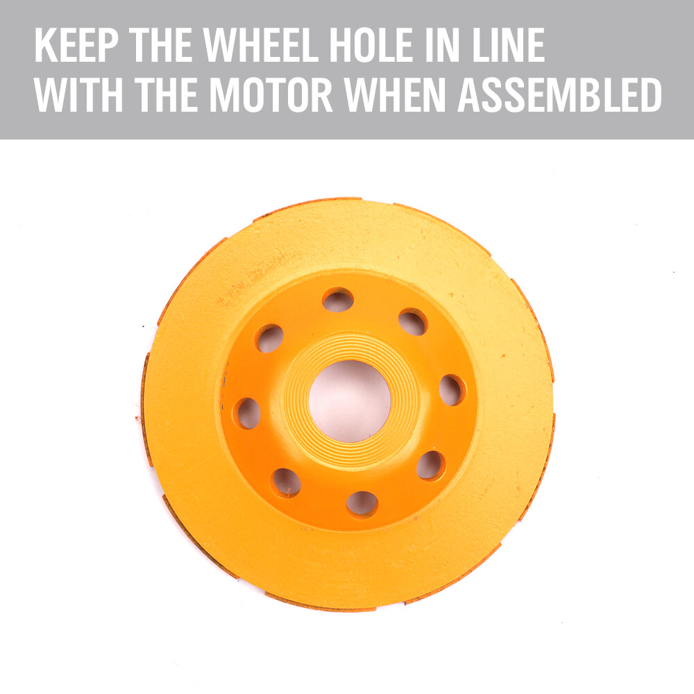 4.5" Diamond Grinding Cup Wheel Double Row Concrete Angle Grinder 18 segments