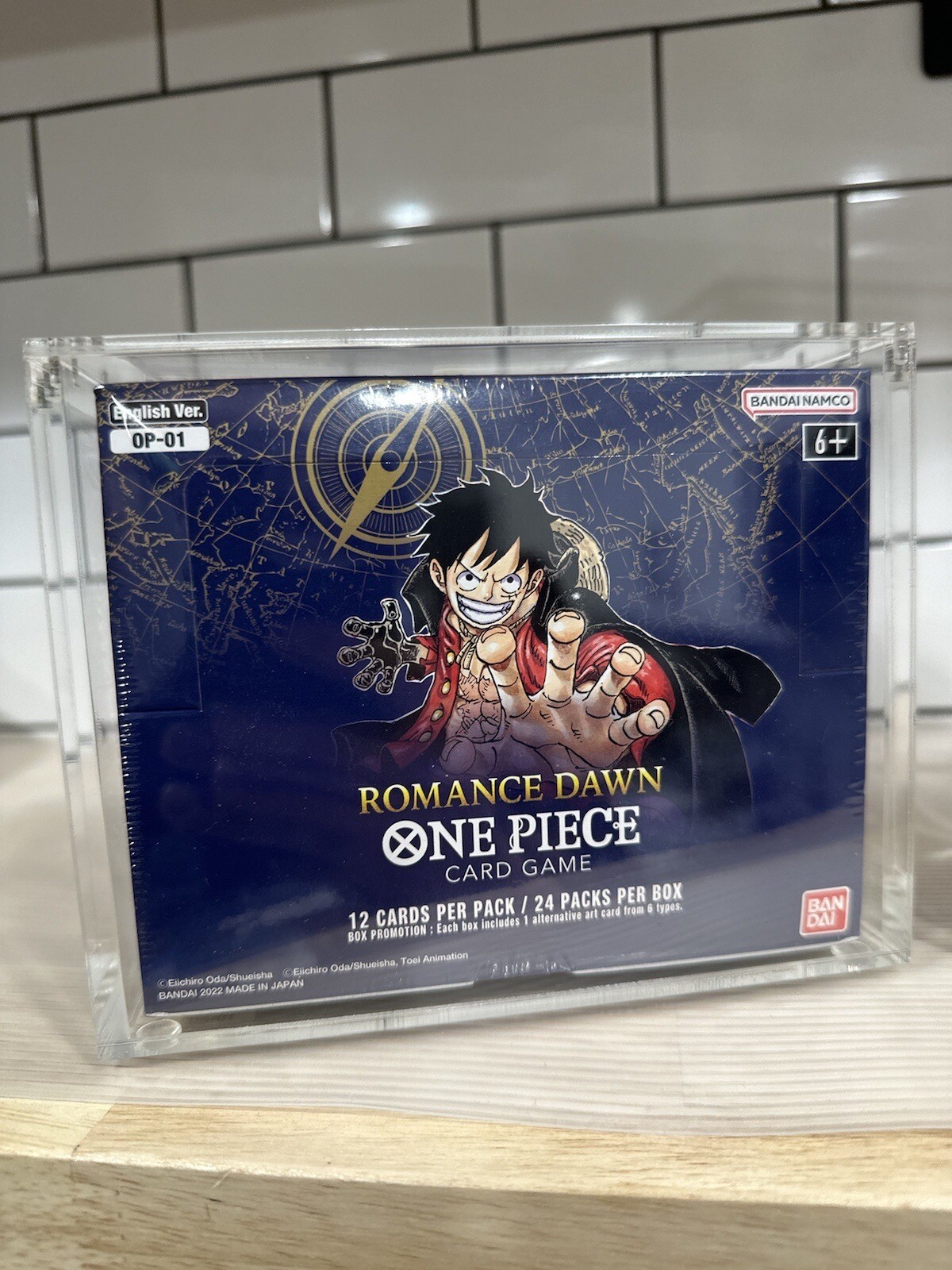 One Piece Booster Box Acrylic Case Magnetic Lid - UV Resistant - US seller