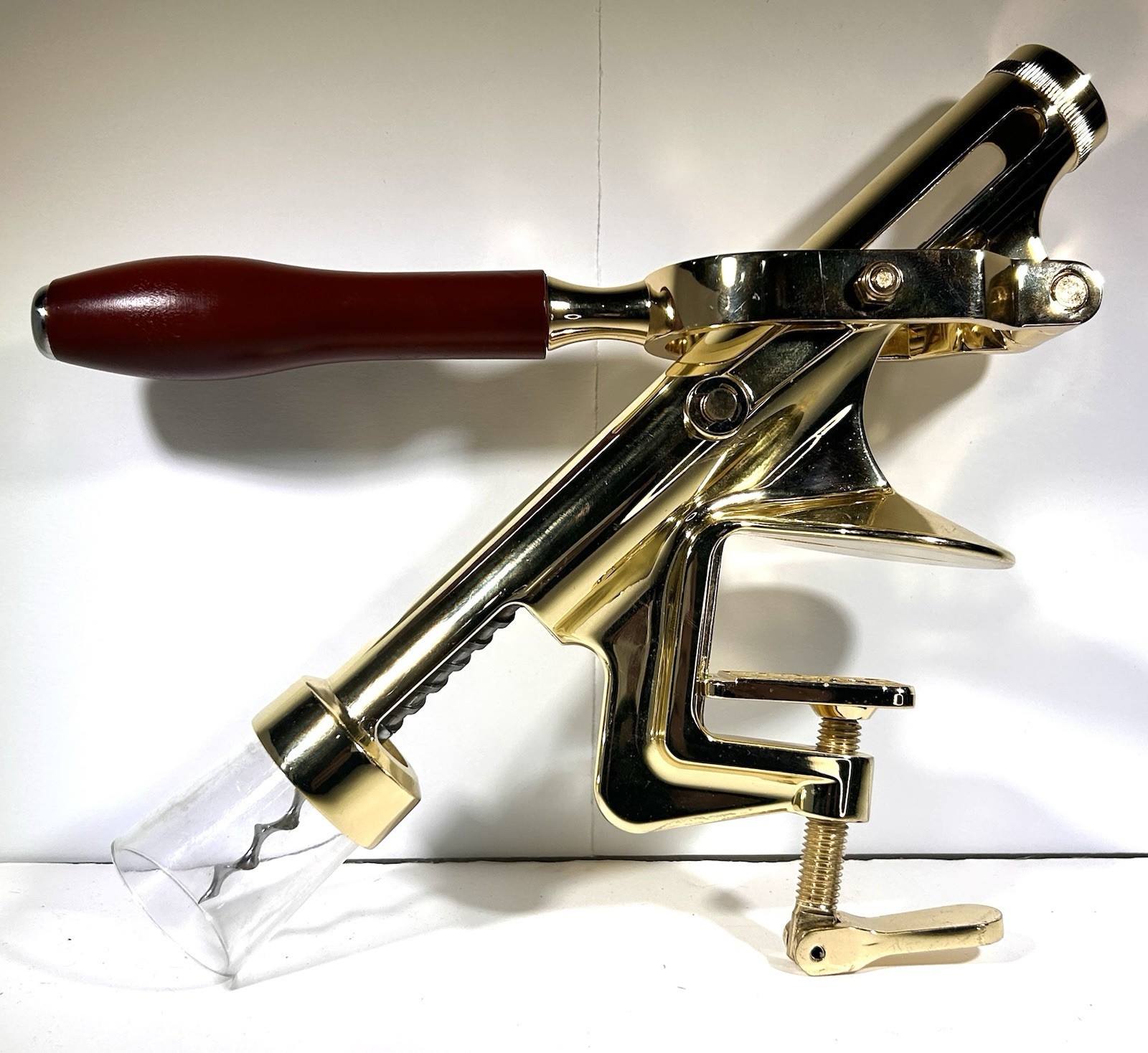 Professional Wine Opener Corkscrew • Counter Mount Speed  • Heavy • Gold Chrome