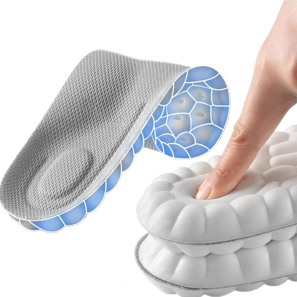 4D Shoe Insoles for Men Women Memory Foam Orthotic Shoe Inserts Sports Insoles
