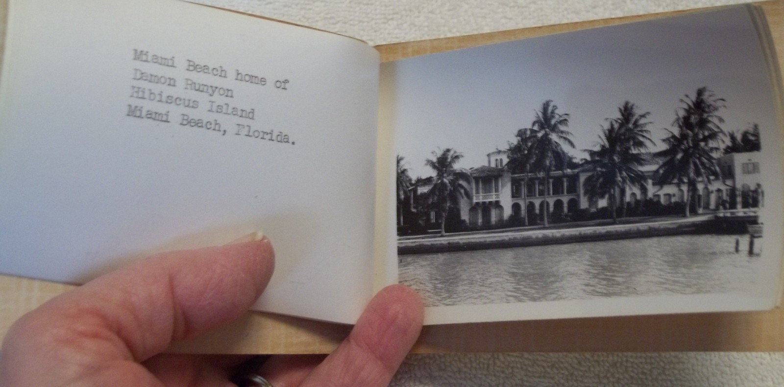 Photo Scenic Route Miss Miami Speed Boats Sightseeing BOOKLET Al Capones Home et