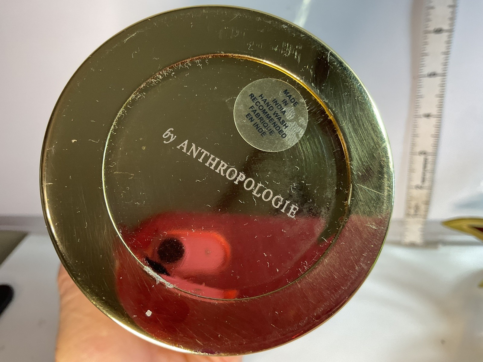 Anthropologie Gold Pineapple Cocktail Shaker NEW