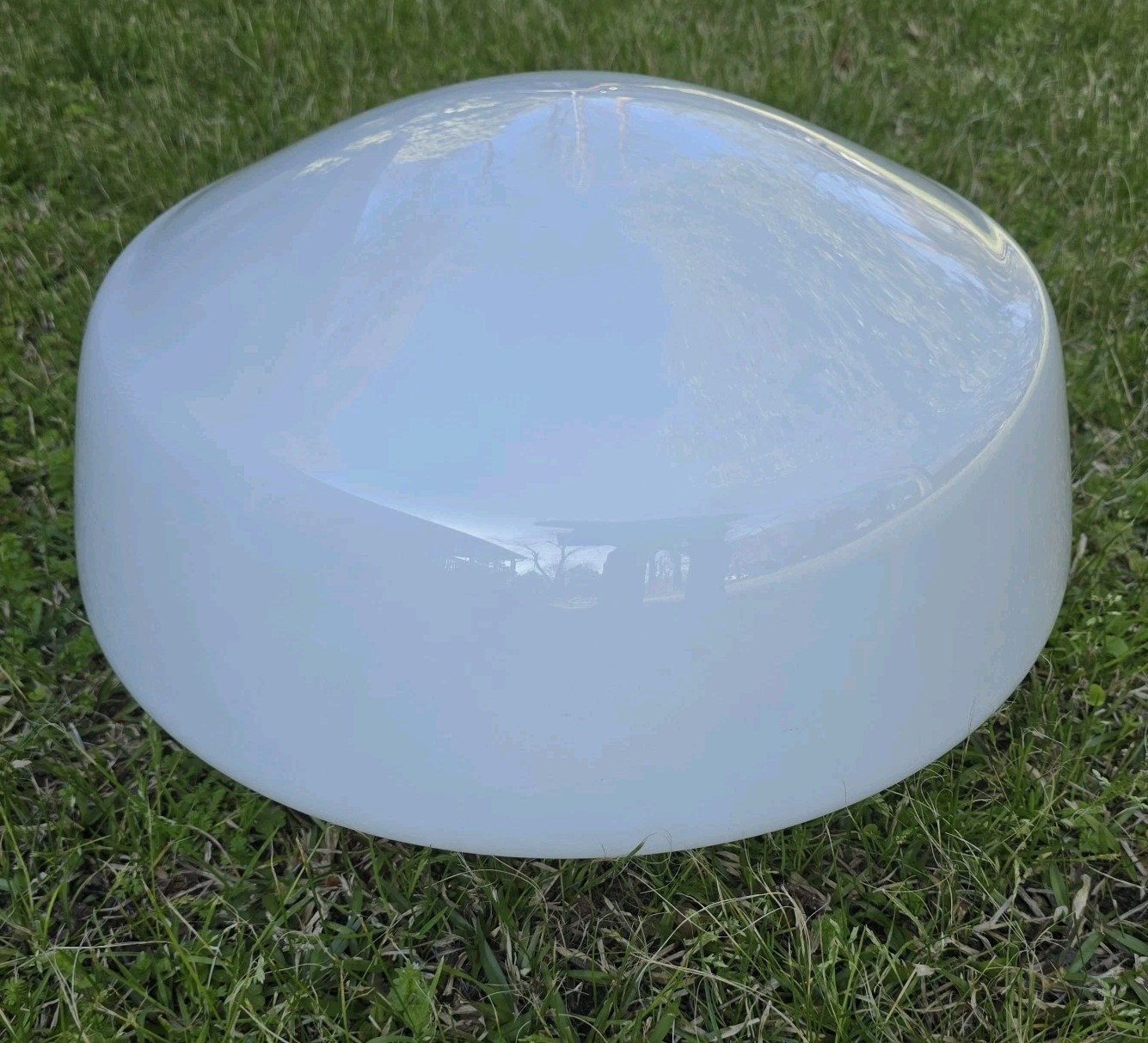 Vintage Schoolhouse Light Milk Glass Globe Large Farmhouse Restoration