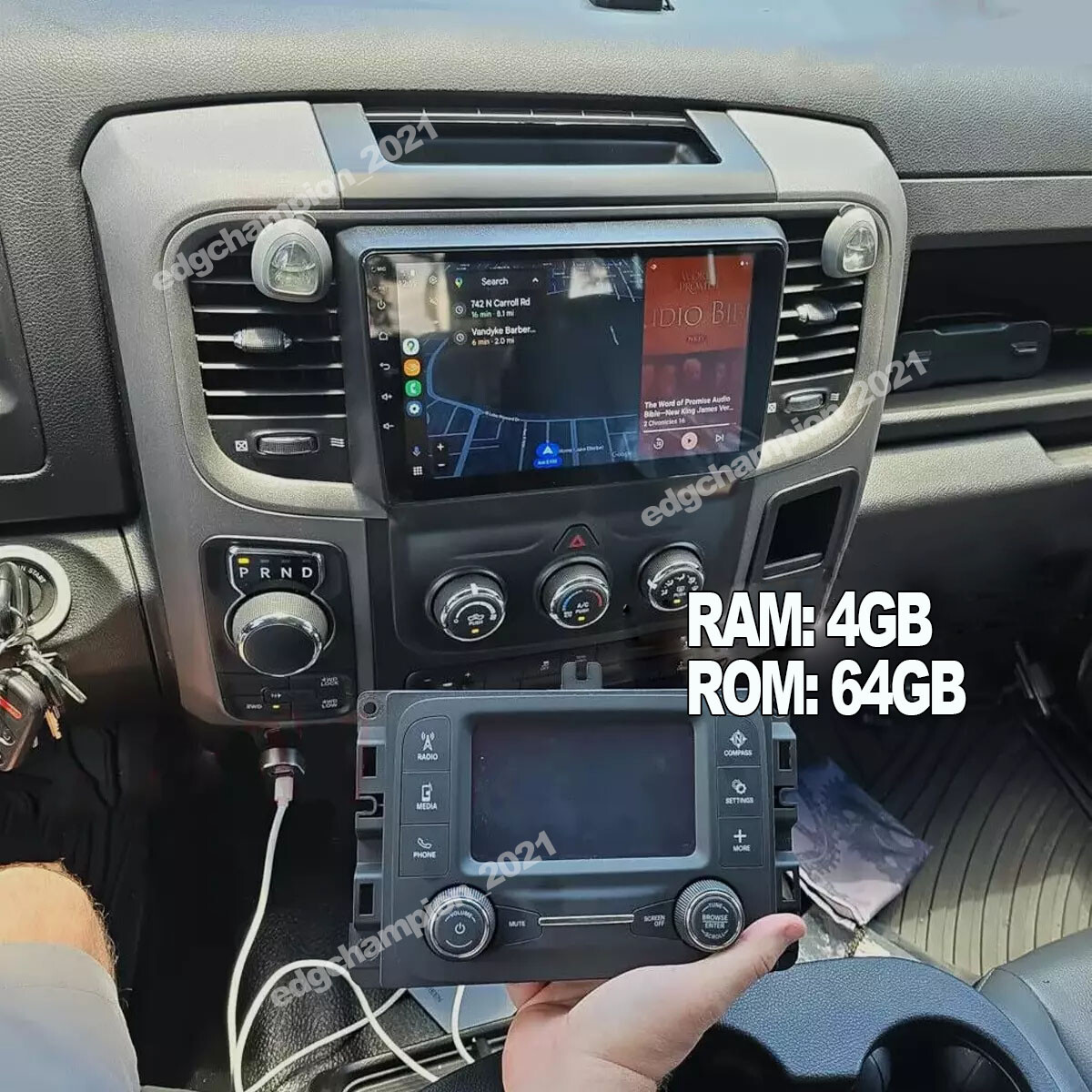 Car Radio Apple Carplay For 2014-2018 Dodge Ram 1500 2500 3500 Stereo 2016 2017