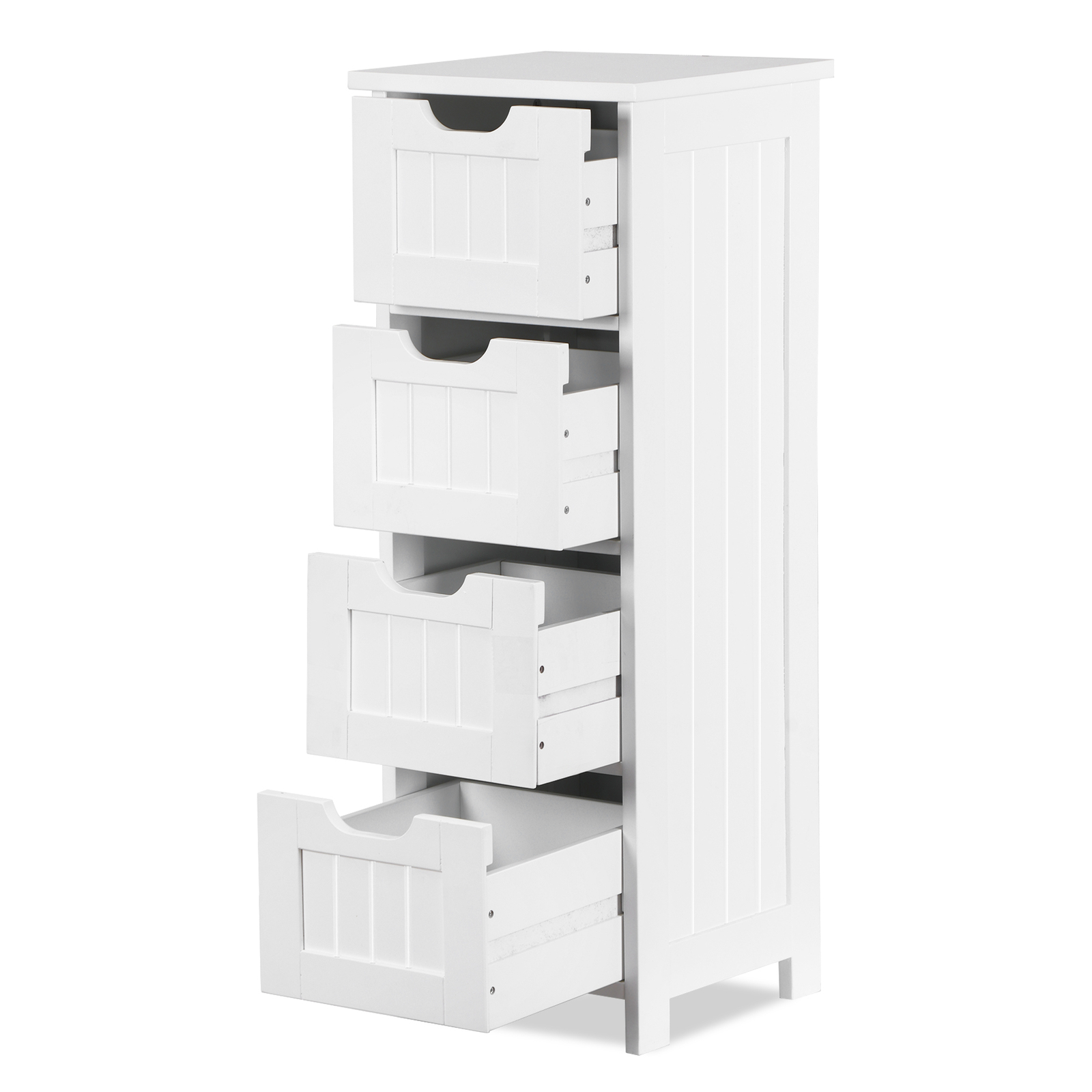 4 Colors Freestanding Small Bathroom Cabinet Side Storage Organizer w/4 Drawers