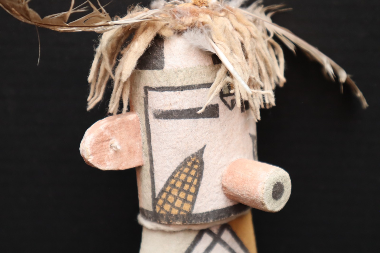 Antique Hopi Carved Cottonwood Root 10.5" Katsina Kachina Doll VTG