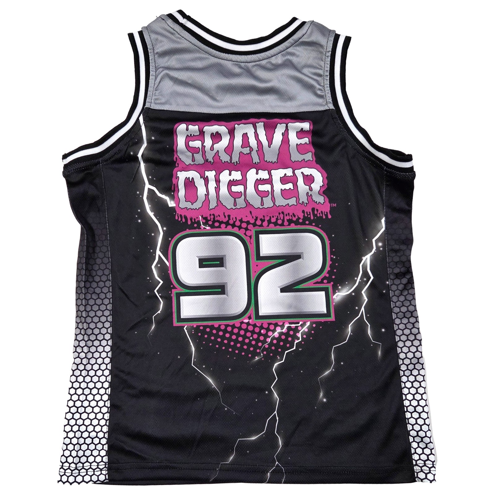Boys Black Grave Digger Monster Truck Tank Top & Shorts Outfit Set