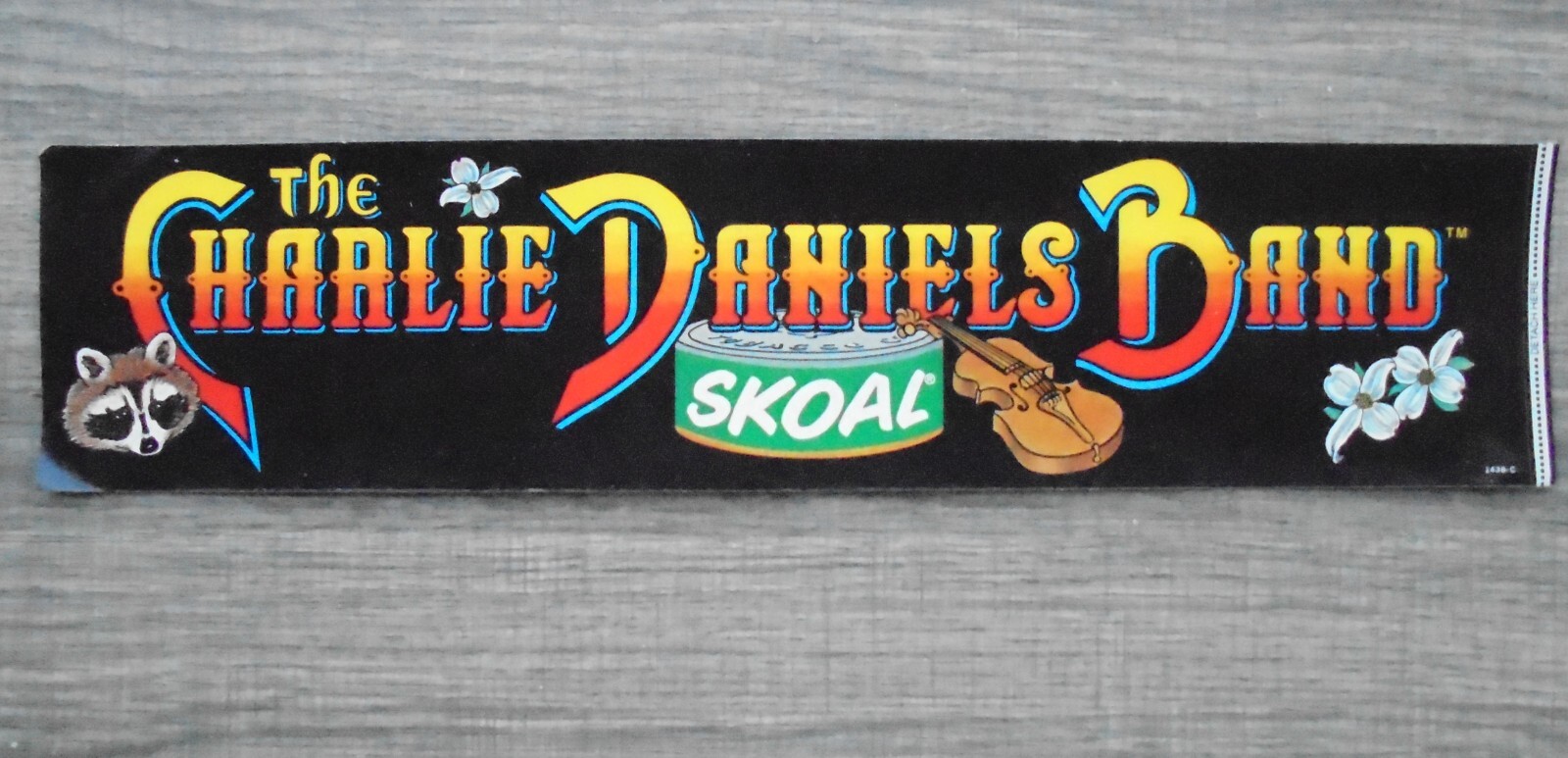 VINTAGE 1984 SKOAL "THE CHARLIE DANIELS BAND" BUMPER STICKER MINT/NEW/UNUSED