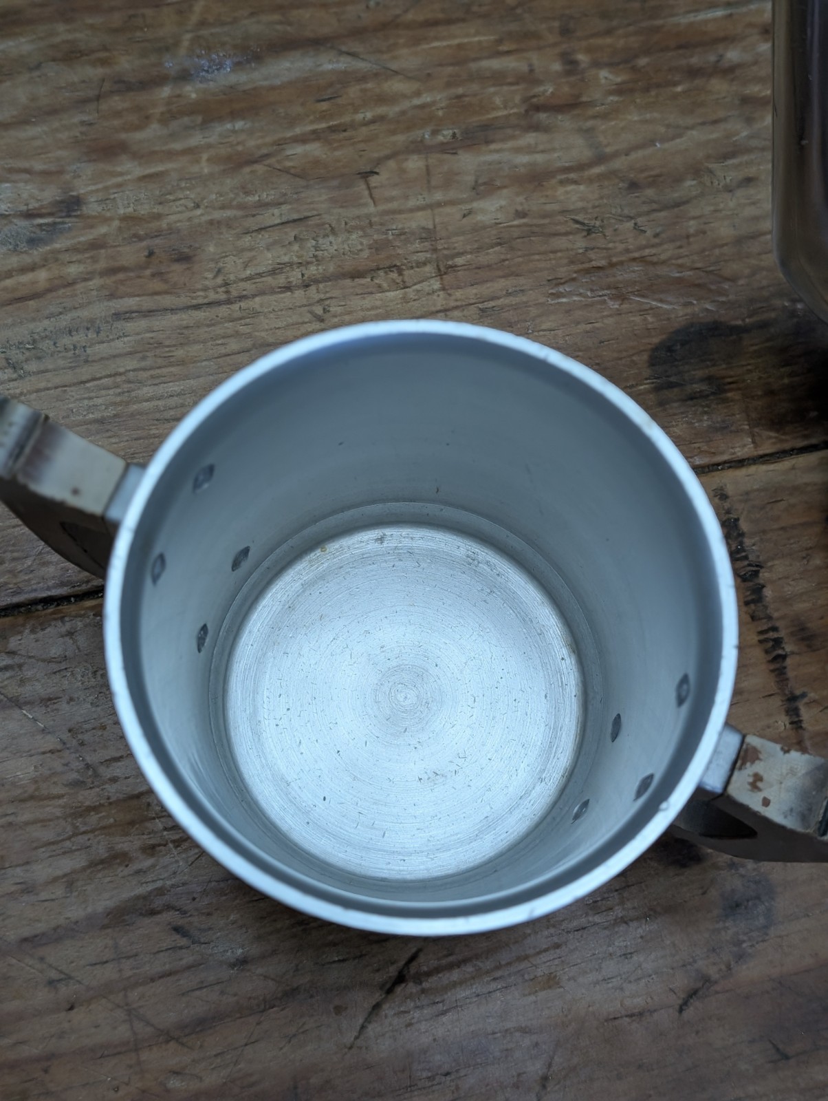 Vintage Aluminum Art Deco Wood Handles MCM Kensington Tea Coffee Set