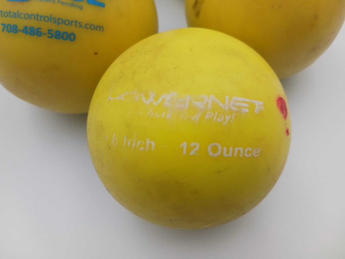 Lot of 5 Total Control Balls Baseball Weighted Balls 3-82 1-74 1-Powernet Ball