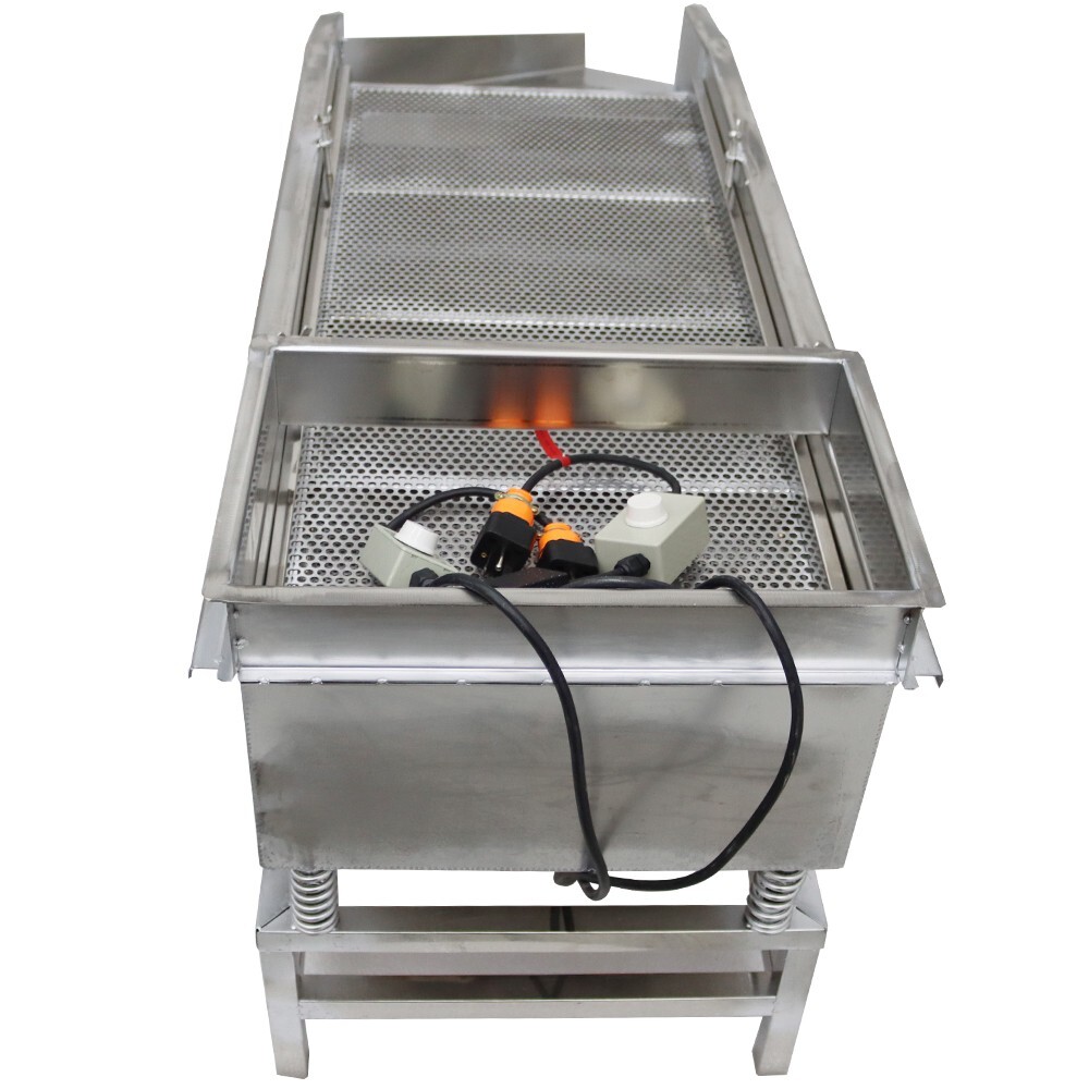 Double Layers Vibrating Screener Platform Shaker 220V Stainless