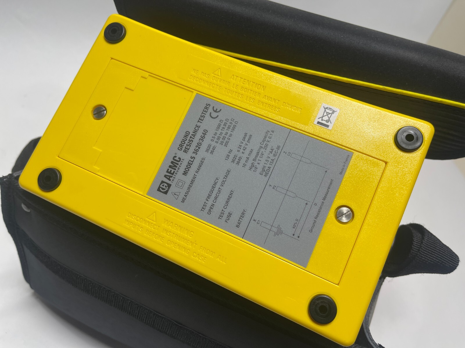 AEMC Instrument Ground Resistance Tester 3620 With Carry Bag