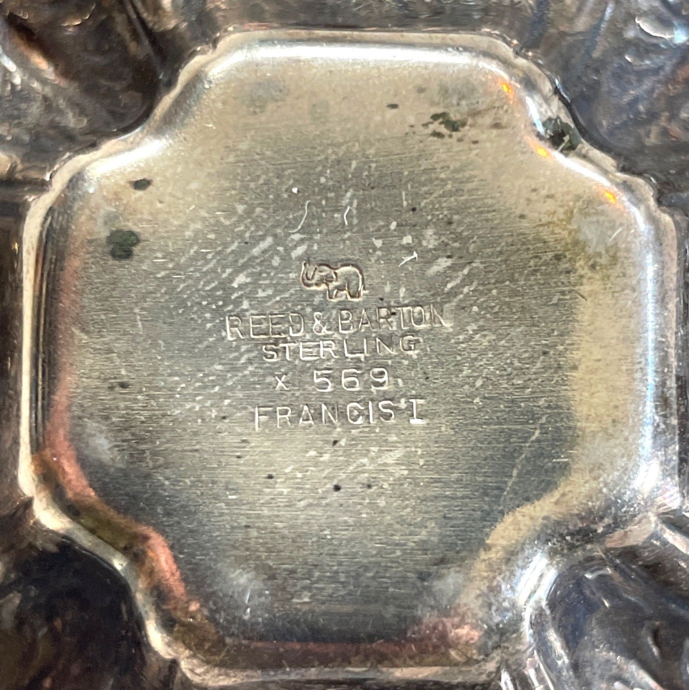 Vtg Reed & Barton Sterling Silver Francis I Pattern Sm Bowl Ornate Floral Design