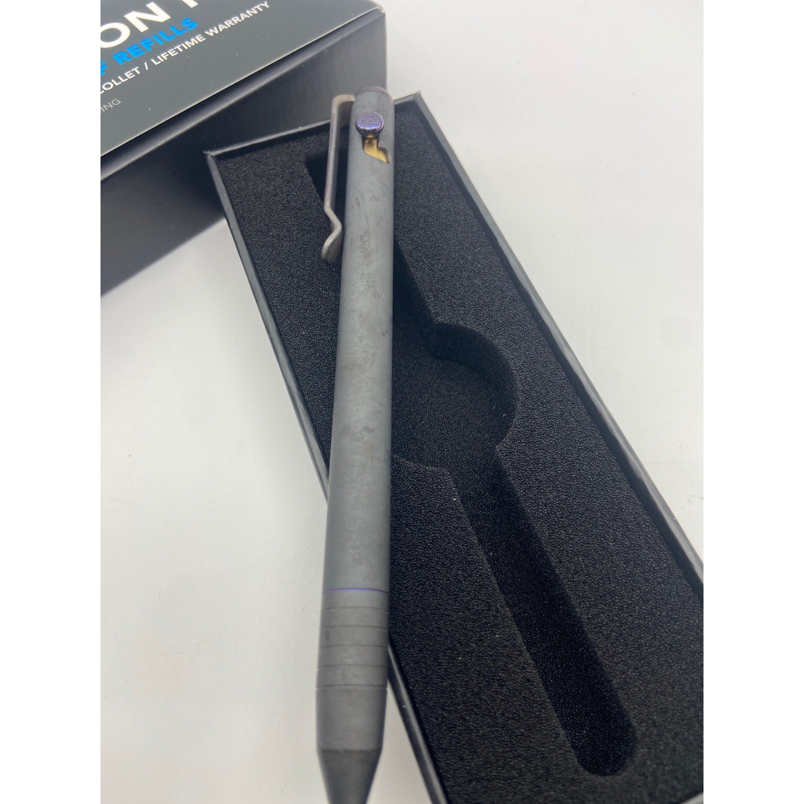 Premium Titanium EDC Pen Stealth Camo Design Lightning clip Custom one of a kind