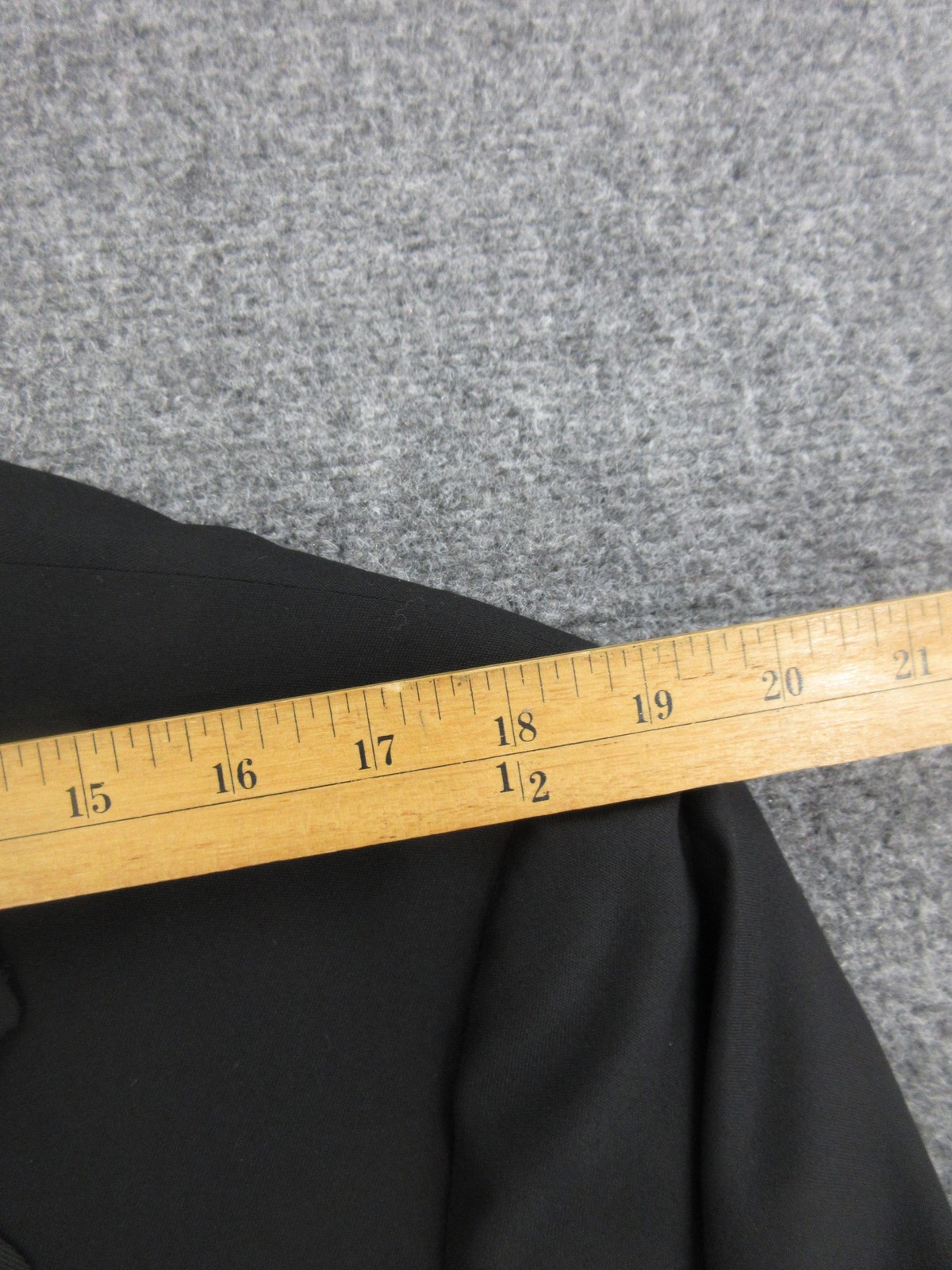 Oxxford Clothes Tuxedo Suit Mens 44 38x29 Black Super 100s Wool Peak Lapel