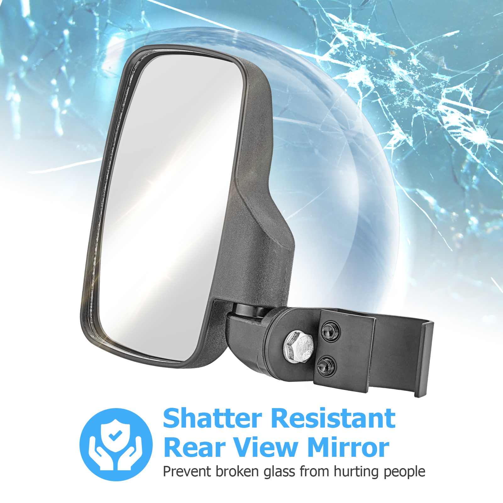 For 2013-UP Polaris Ranger 1000 XP 900 570 500 Pro Fit Cab UTV Rear Side Mirrors