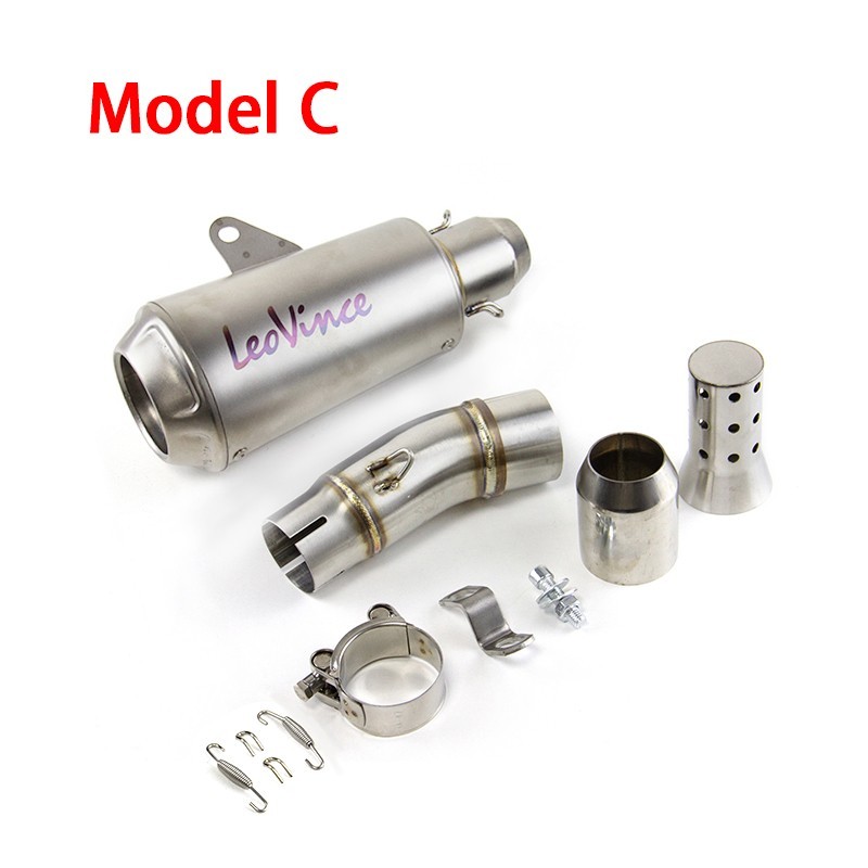 For Kawasaki Ninja 400 Ninja 500 Z400 Z500 Exhaust Tips Mid Pipe Slip On Muffler