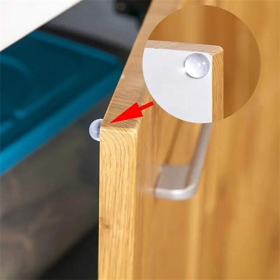 100 Pcs Cabinet Door Rubber Self Adhesive Bumpers Sound Dampening Clear Bumper