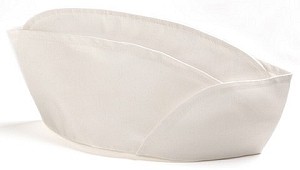 New Soda Jerk Hat, Soda Fountain Cloth Cap - White, One Size Fits Most 930W