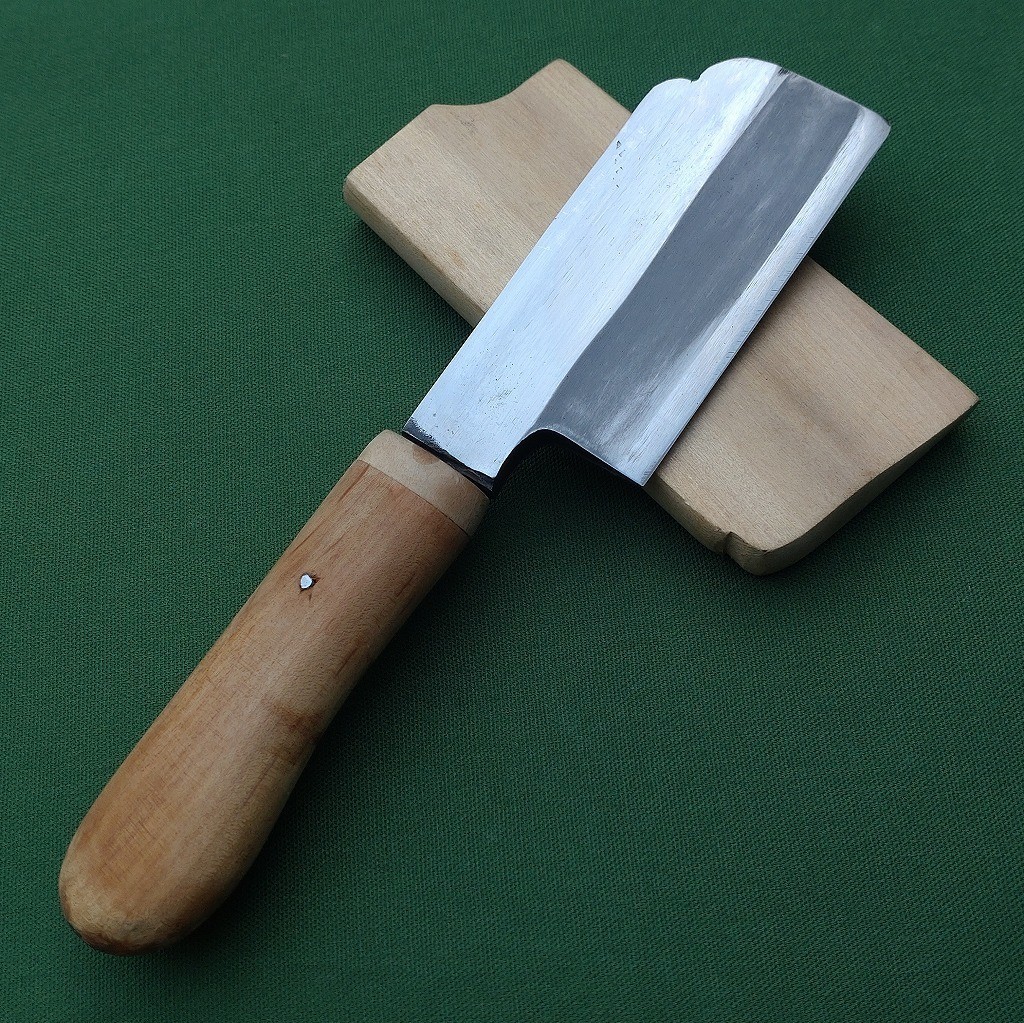 Japanese Flower Cutting Nata Horticulture Knife Hatchet CL Steel 80mm w/ Saya