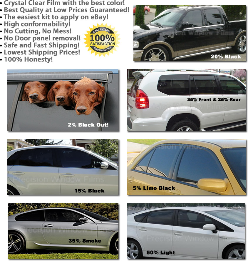 Nano Carbon Window Film Any Tint Shade PreCut All Sides & Rears for JEEP Glass