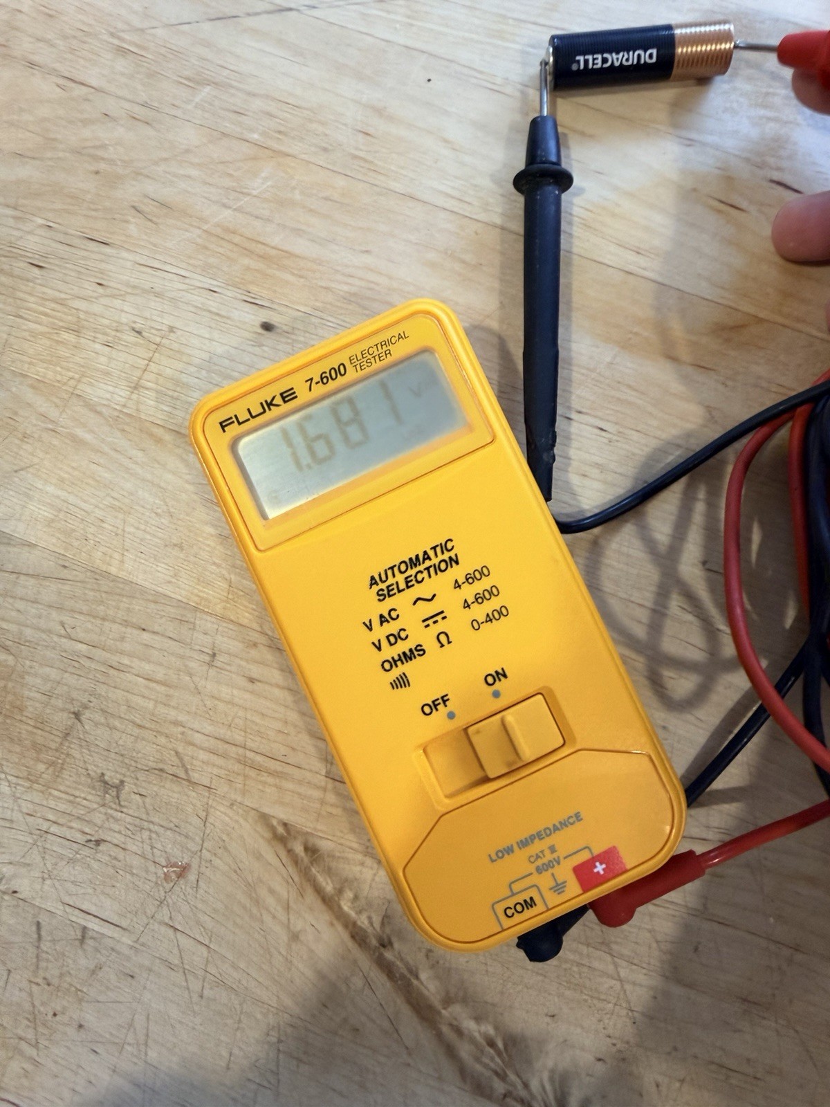Fluke 7-600 Electrical Tester Meter Multimeter Tested