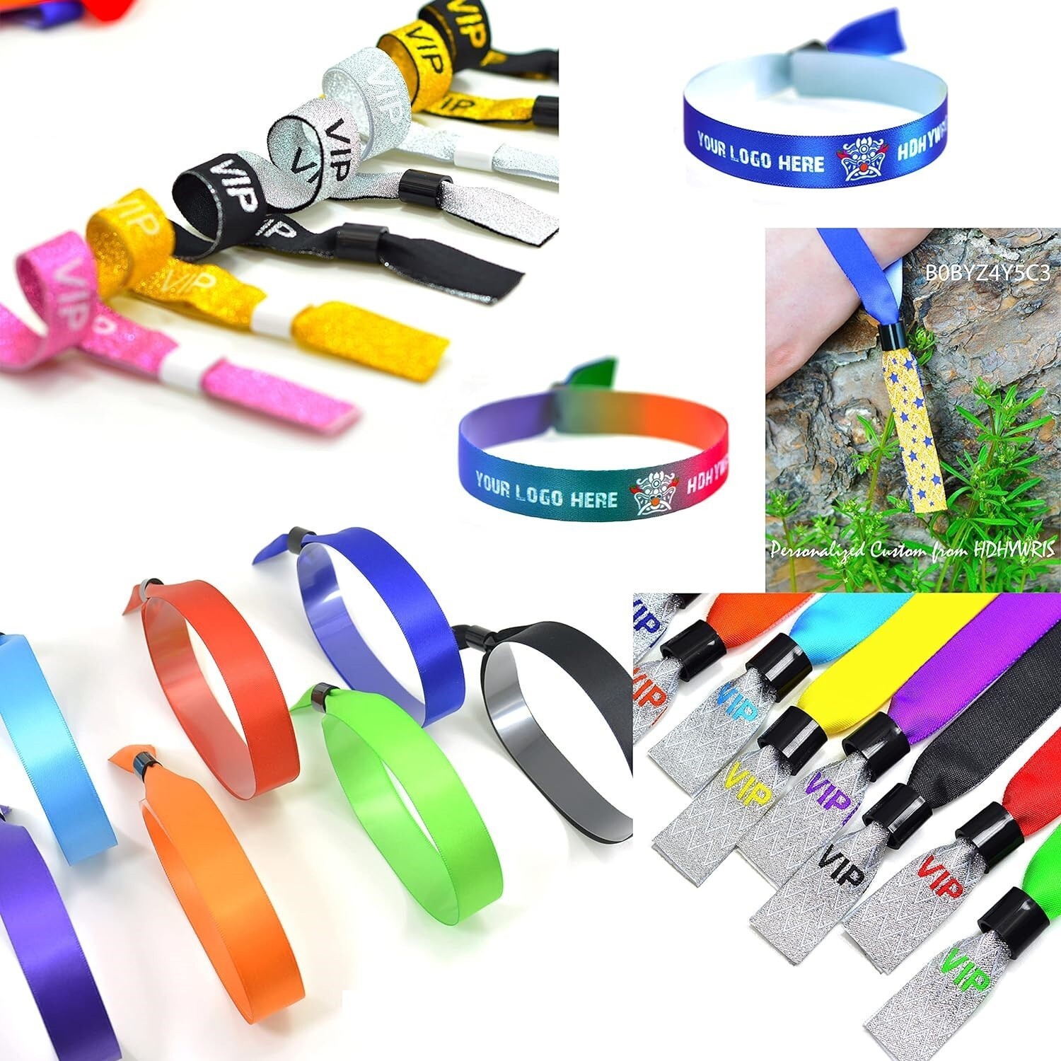 Cloth event Wristbands, Secure and Stylish Admission Band for Events 100pcs