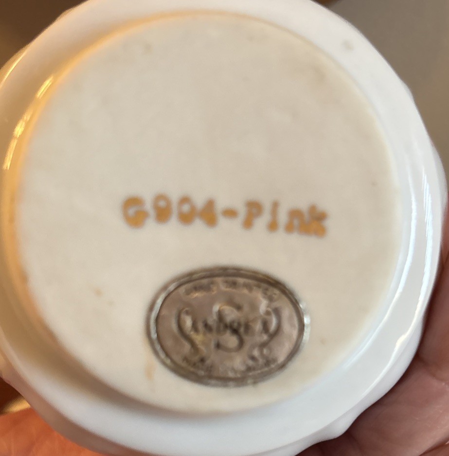 Porcelain 5 Piece Inkwell Dresser Set~Sandrea Japan G904~Chips & Cracks