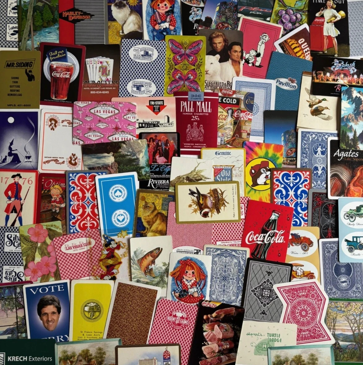 50 Random Vintage to Modern Playing Cards for Junk Journaling Single Swap Card