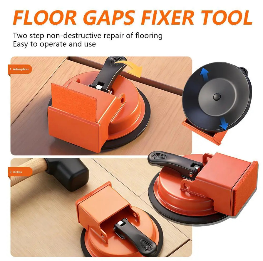 Floor Gap Fixer Tool with Suction Cup for Hardwood-Laminate and Vinyl Flooring