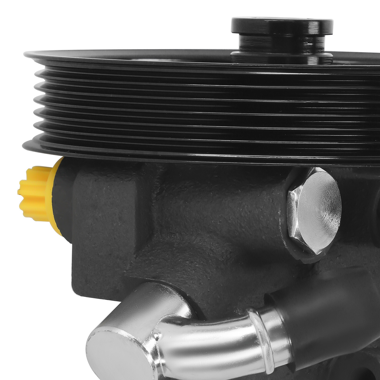 Power Steering Pump w/ Pulley For Ford F-150 2004 F-150 V8 4.6L 5.4L 2005-2008