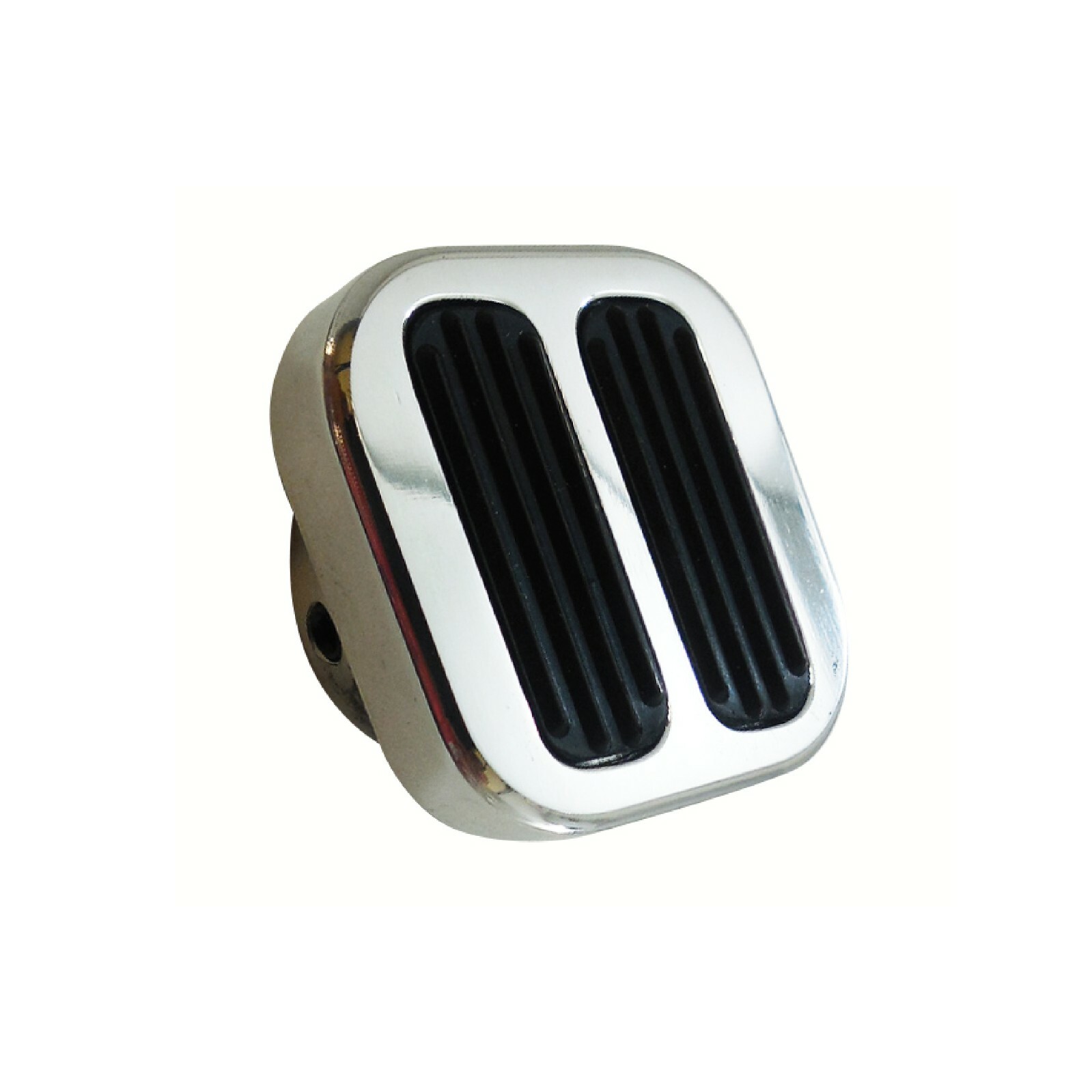 Polished Billet Aluminum Dimmer Switch Pad With Rubber Inserts Hot Rod SBC BBC