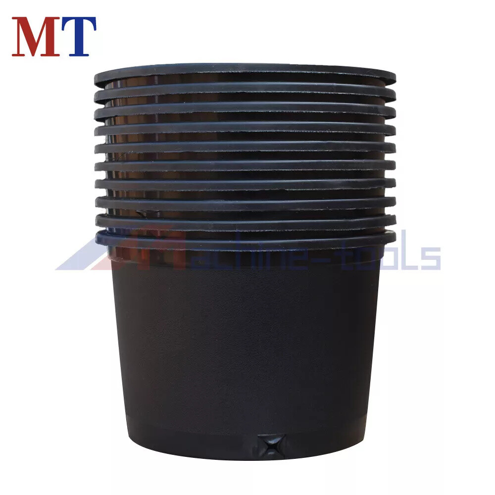 Heavy Duty Premium Black Plastic Nursery Plant Container Garden Planter Pot