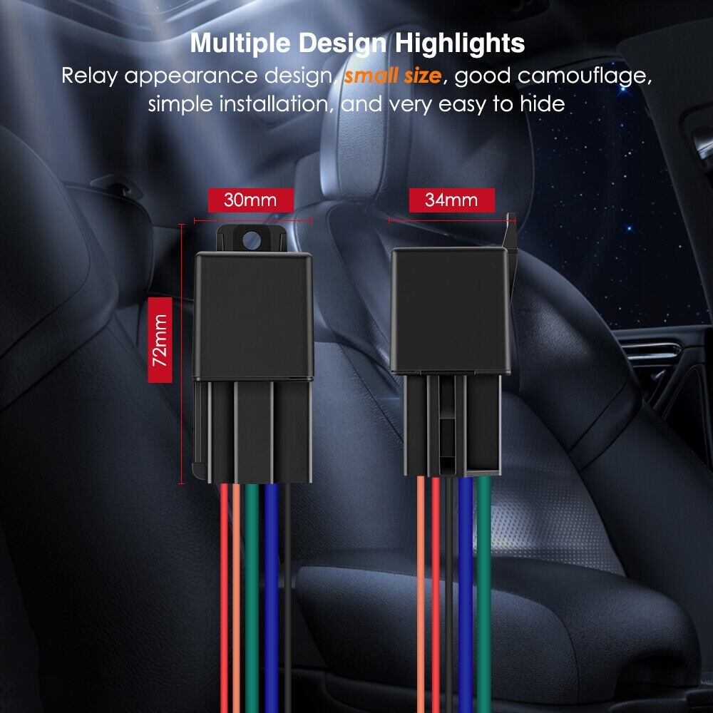 4G Relay GPS Tracker Car Motorcycle Relay GPS MiCODUS MV730G Cut Fuel ACC Alarm