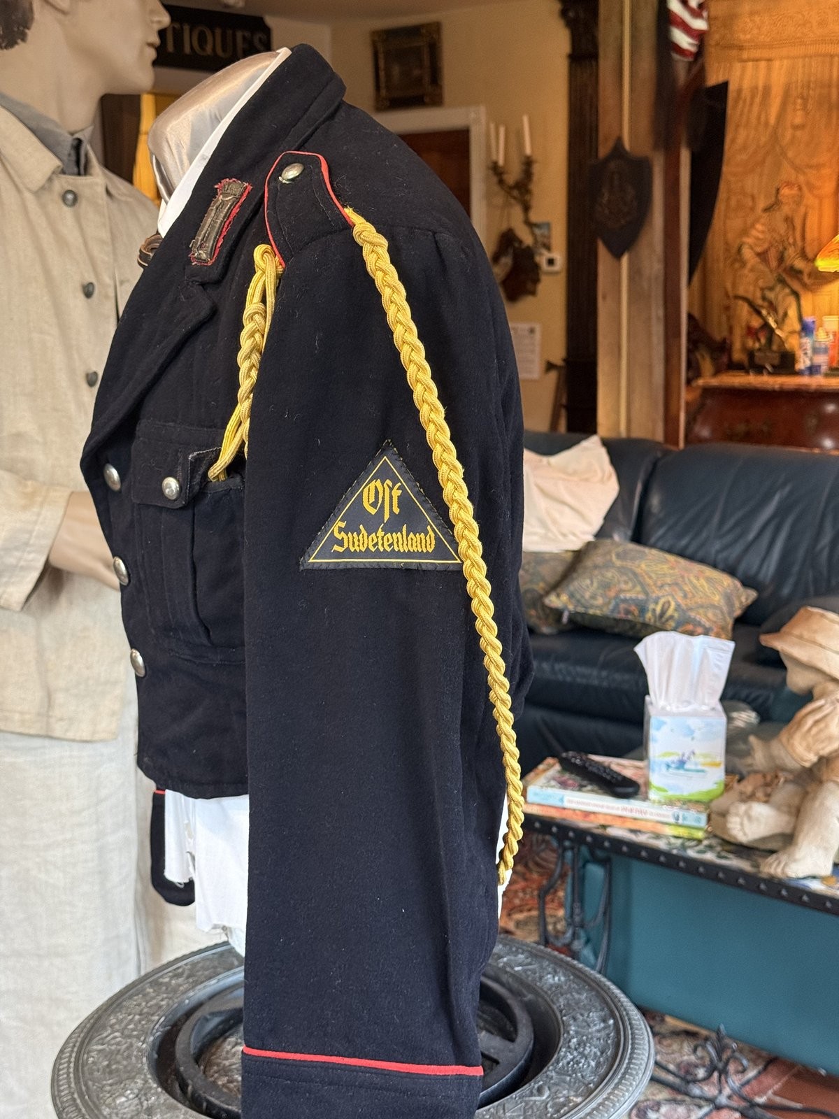 1930s German National Youth Tunic Waistcoat Blue Wool Ost Sudetenland Original