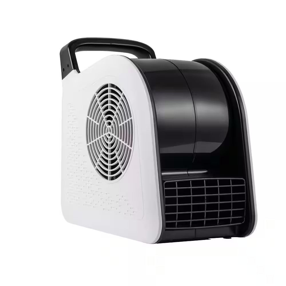 High Velocity 3-Speeds Blower Fan In. Black with and 185° Pivoting Head for Dryi