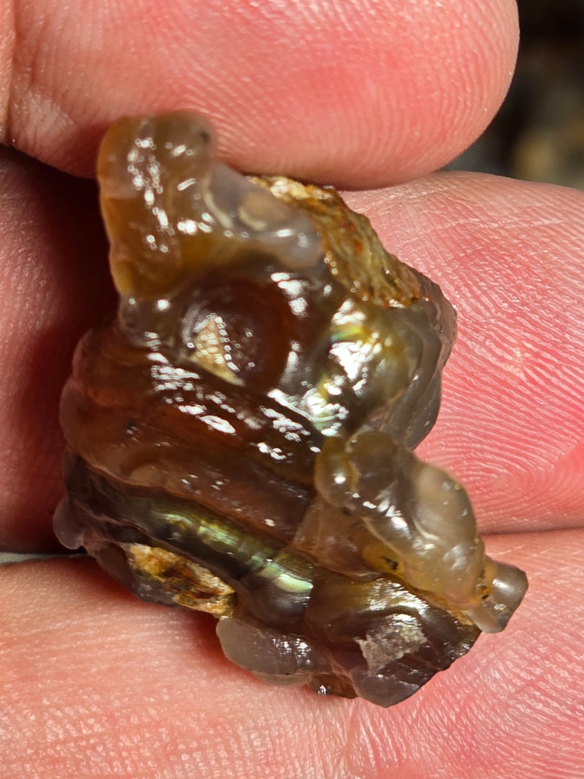 1/2 Lb Mid to Choice Grade Fire Agate Smalls Untreated Colorful Blind Grab Rough