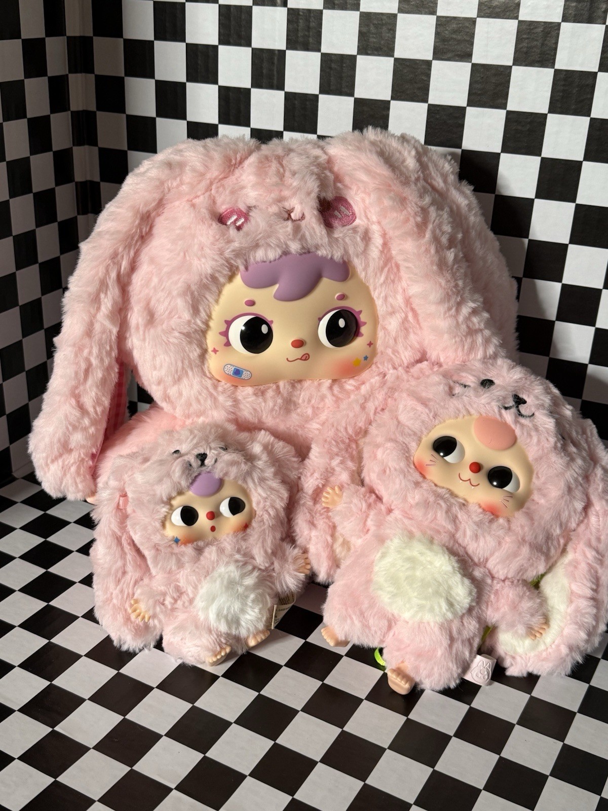 Pink Bunny Rabbit Lover Christmas Present Bundle Samuel 500% Baby Three San Xiao