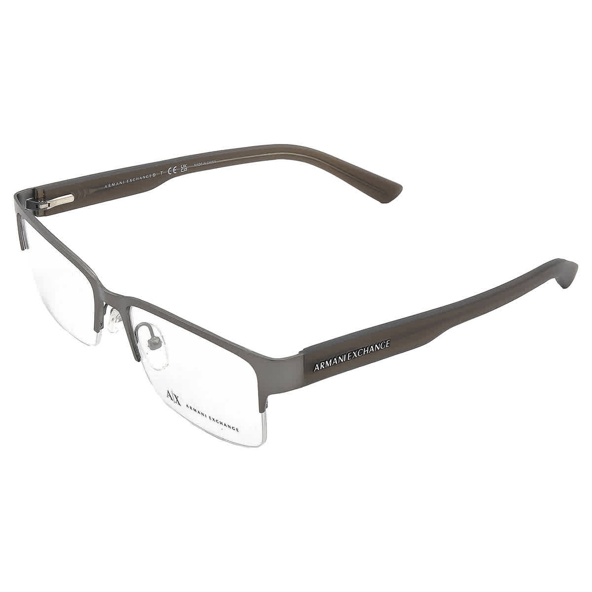 Armani Exchange Demo Rectangular Men's Eyeglasses AX1014 6060 53 AX1014 6060 53