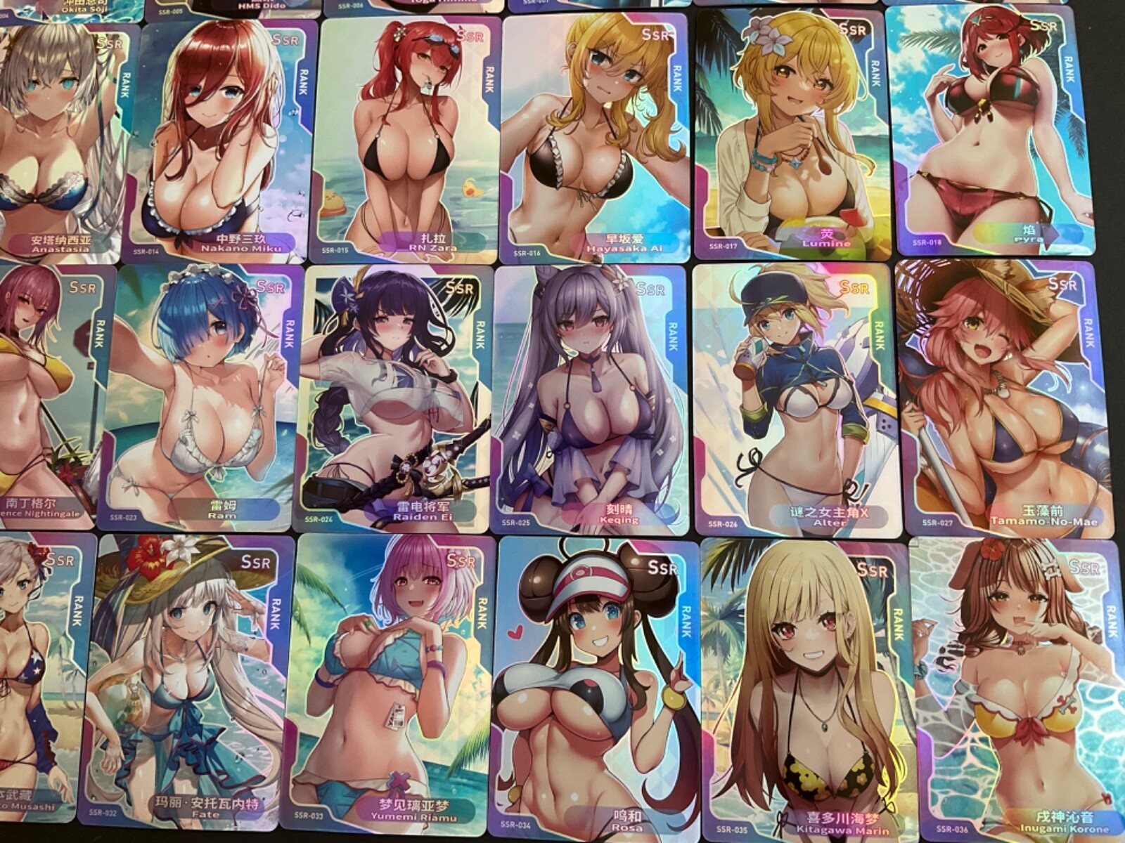 Goddess Story Senpai Goddess Haven - SERIES #3 - SSR Complete Set! - 36 Cards!
