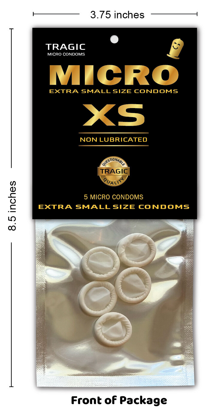 MICRO SMALL MINI PECKER WILLY CONDOMS - Tiny GAG Joke Funny Gift Party - XMAS