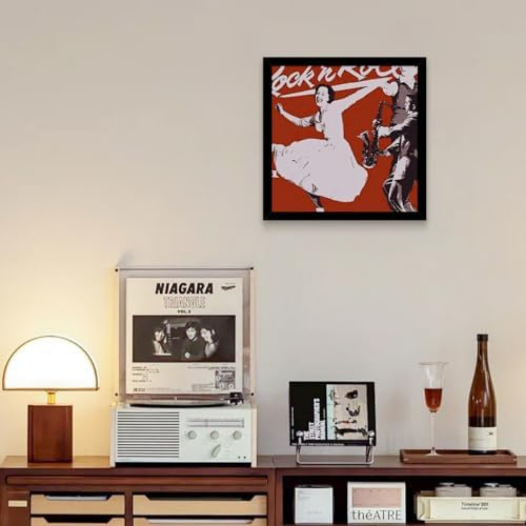 Vinyl Frame Record Frames for the Wall Display Album Covers, Wood 12.5x12.5