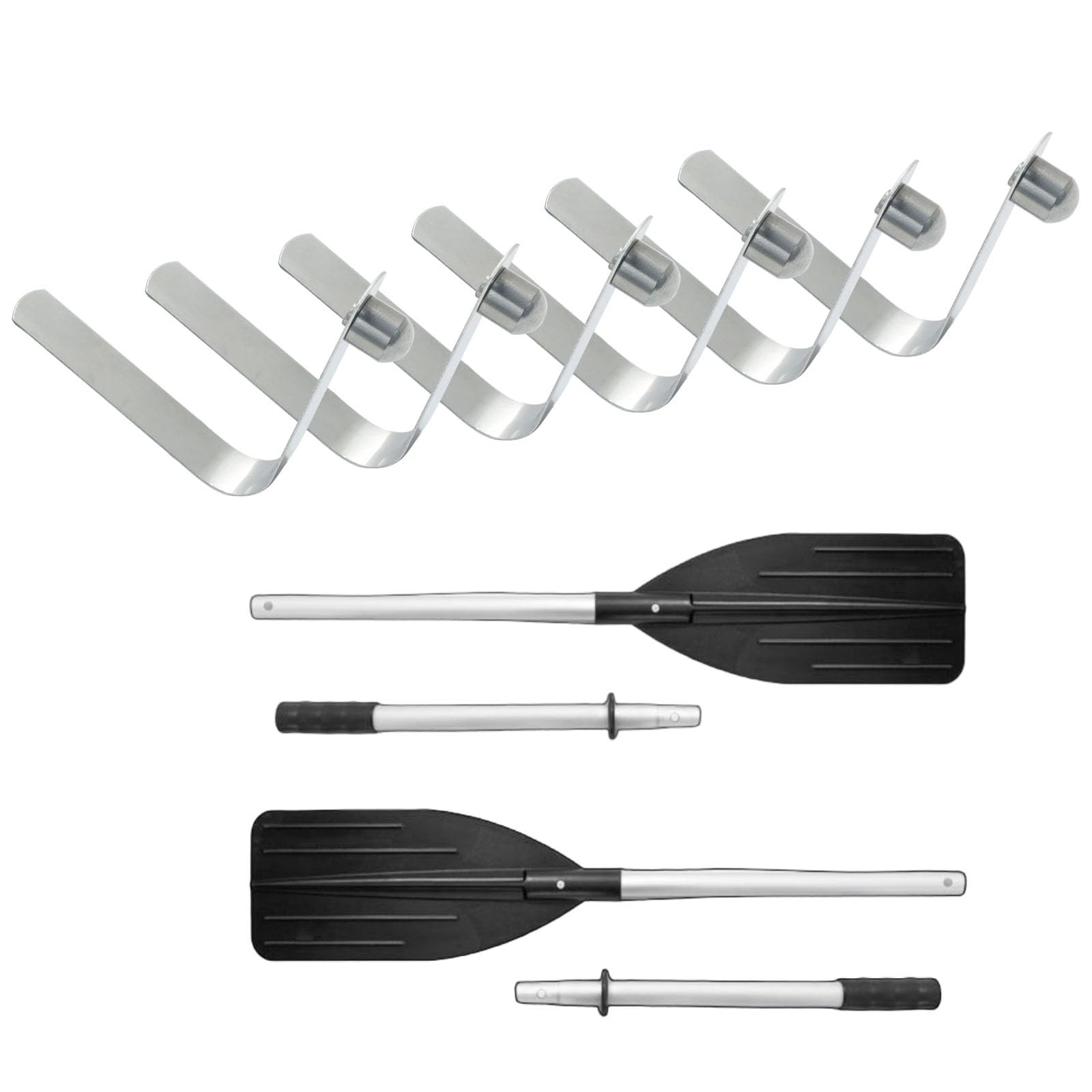 Aoserge 16 Pack Stainless Steel Spring Snap Clips for Kayak Paddle, Tent 8mm