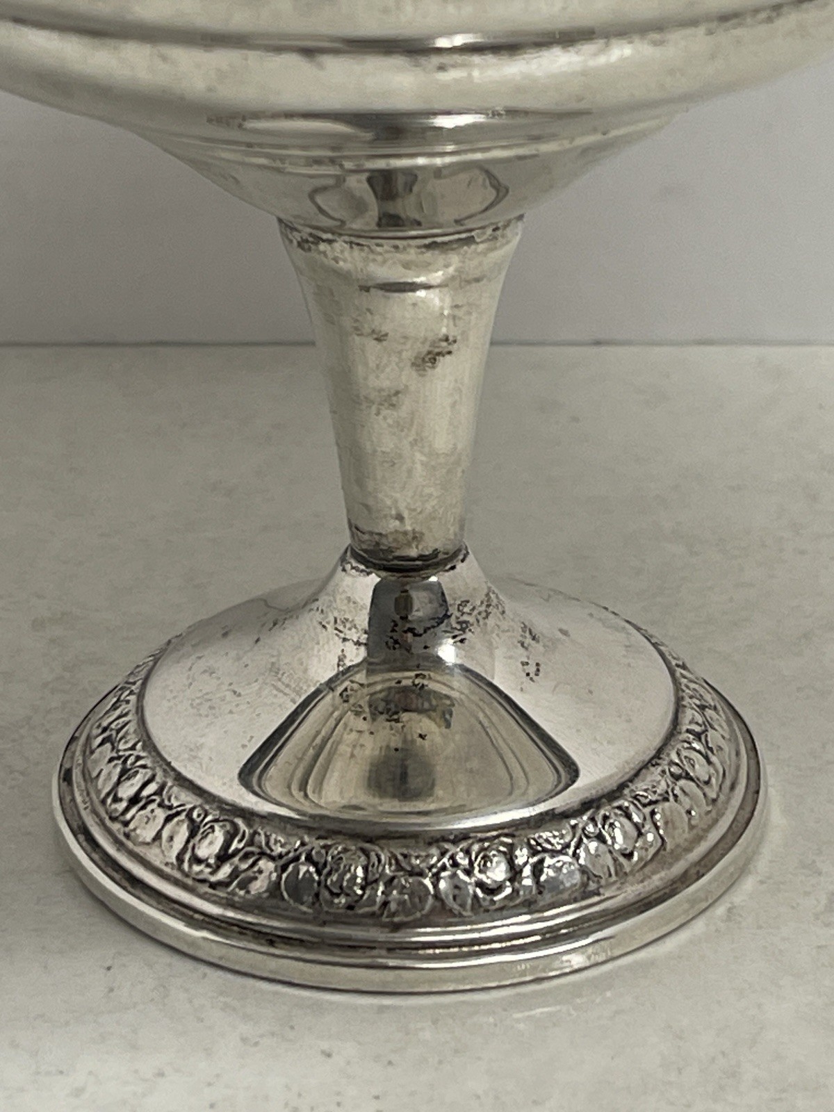 Schweitzer Sterling Silver 4.5” X 6” Compote 925 Reinforced 152 Grams