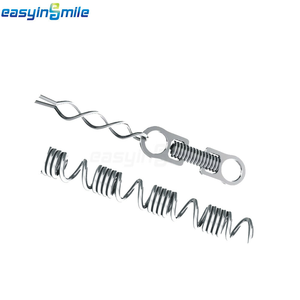 10pcs Orthodontic Crimpable Hook Sliding/Spiral Dental button traction hook Stop
