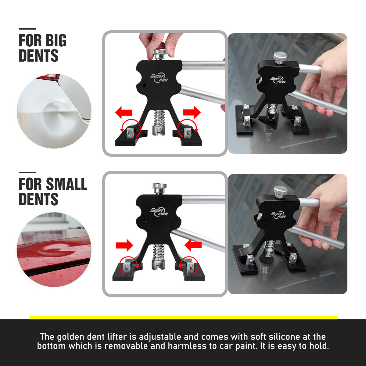 PDR 73PCS Car Body Dent Puller Bridge Lifter Paintless Hail Remover Repair Kit