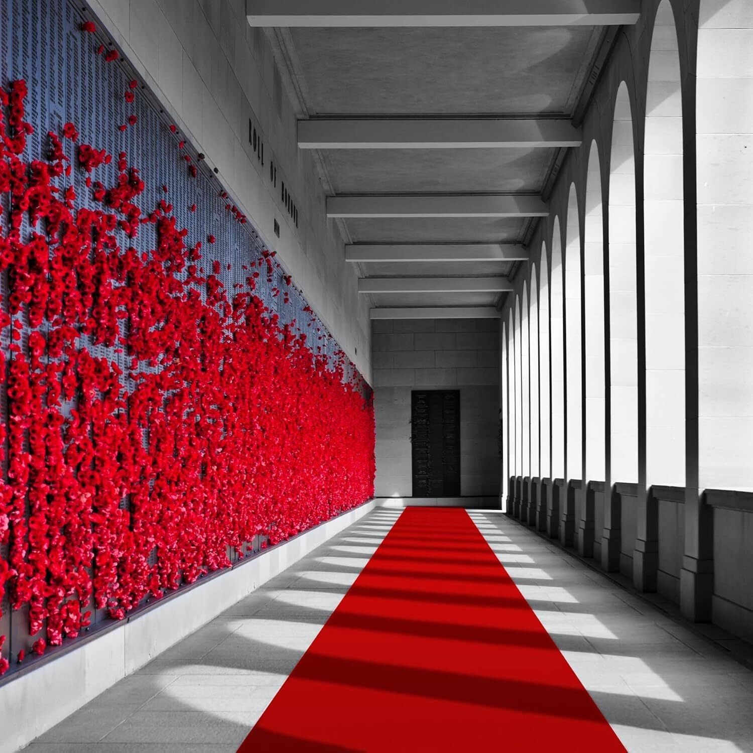 Red/White Wedding Carpet Non-Woven Polyester Wedding Aisle Runner for Ceremony